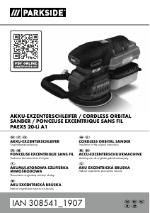 Mode d’emploi Parkside IAN 308541 Ponceuse excentrique