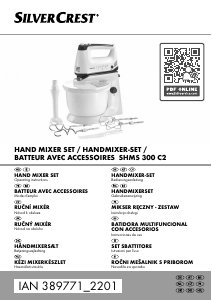 Manual SilverCrest IAN 389771 Hand Mixer