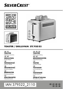 Manual SilverCrest IAN 379522 Toaster