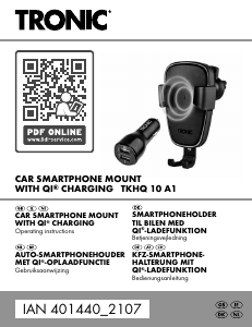 Bedienungsanleitung Tronic IAN 401440 Handyhalterung