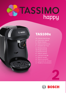 Manual de uso Bosch TAS1006GB Tassimo Happy Máquina de café