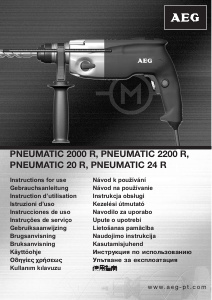 Návod AEG Pneumatic 2000 R Príklepová vŕtačka