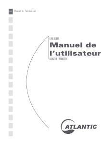 Mode d’emploi Atlantic A1005T14 Lave-linge
