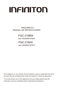 Handleiding Infiniton FGC-316AX Koel-vries combinatie