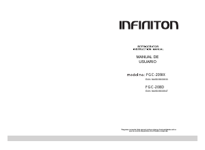 Handleiding Infiniton FGC-208D Koel-vries combinatie