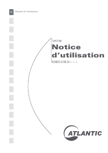 Mode d’emploi Atlantic A1208-2A+++ Lave-linge