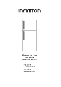 Handleiding Infiniton FG-225A Koel-vries combinatie