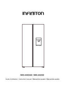 Mode d’emploi Infiniton SBS-442IXD Réfrigérateur combiné