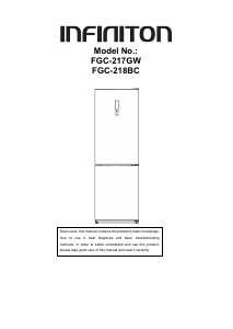 Handleiding Infiniton FGC-217GW Koel-vries combinatie