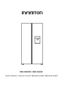 Handleiding Infiniton SBS-440DAB Koel-vries combinatie