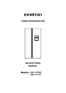 Bedienungsanleitung Infiniton SBS-470WD Kühl-gefrierkombination