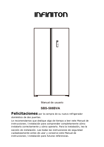 Manual de uso Infiniton SBS-588 BVA Frigorífico combinado