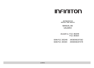 Handleiding Infiniton FGC-852HB Koel-vries combinatie