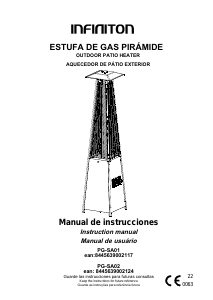 Manual Infiniton PG-SA01 Aquecedor