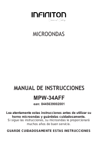 Manual de uso Infiniton MPW-34AFF Microondas