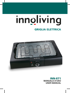 Manuale Innoliving INN-871 Griglia da tavolo