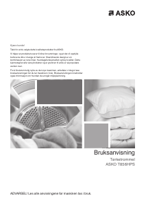 Bruksanvisning Asko T856HPS Tørketrommel