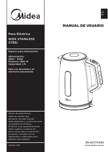 Manual de uso Midea EK-DC17XAR2 Hervidor