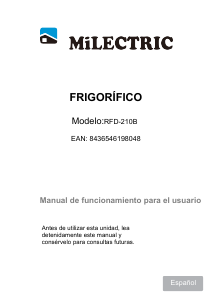 Manual Milectric RFD-210B Frigorífico combinado