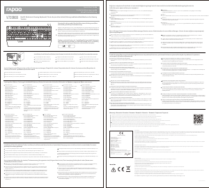 Manual Rapoo V720RGB Keyboard