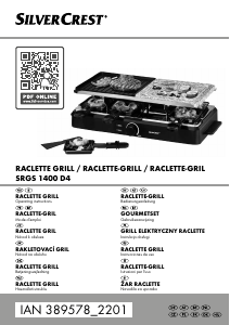 Manual SilverCrest IAN 389578 Raclette Grill