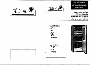 Mode d’emploi Artevino FV210 Cave à vin