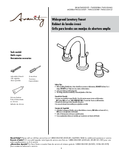 Manual de uso Avanity FWS1501BN Positano Grifería