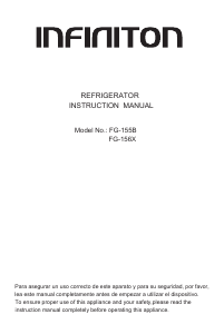 Manual Infiniton FG-155B Refrigerator