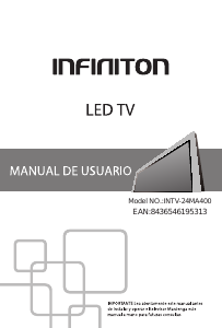Mode d’emploi Infiniton INTV-24MA400 Téléviseur LED