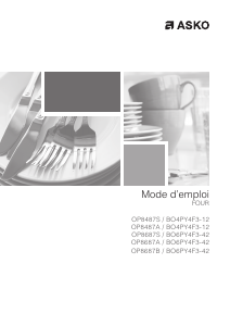 Mode d’emploi Asko OP8687A Four