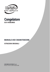 Manuale DAYA DCV-09SM3WE0 Congelatore