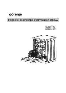 Priročnik Gorenje GS62040W Pomivalni stroj