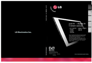 Handleiding LG 42PC1D Plasma televisie