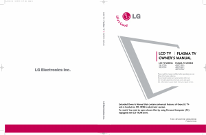 Használati útmutató LG 42PC3RV-ZH Plazmatelevízió