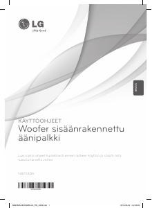 Käyttöohje LG NB2530A Kaiutin