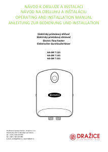 Handleiding Dražice HA-DR T 155 Boiler