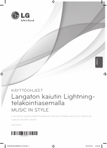 Käyttöohje LG ND2530 Kaiutintelakka