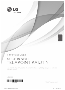 Käyttöohje LG ND8520 Kaiutintelakka