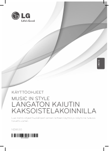 Käyttöohje LG ND8530 Kaiutintelakka