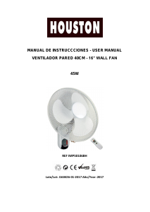Manual de uso Houston IMP50106BH Ventilador