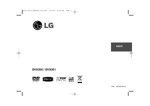 Kasutusjuhend LG DVX351 DVD-mängija