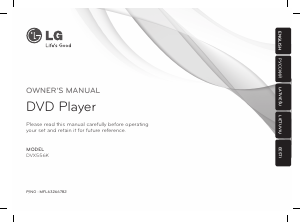 Manual LG DVX556K DVD Player