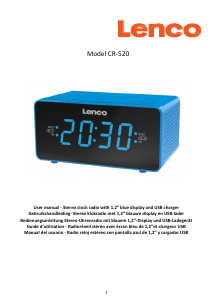 Bedienungsanleitung Lenco CR-520SI Uhrenradio