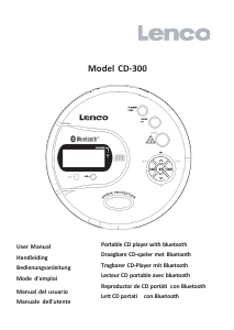 Mode d’emploi Lenco CD-300BK Lecteur CD portable