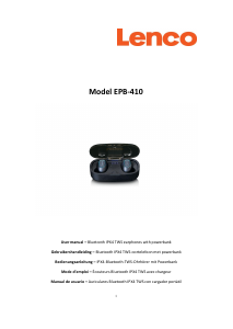 Mode d’emploi Lenco EPB-410WH Casque