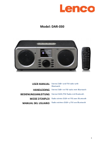 Manual de uso Lenco DAR-030BK Radio