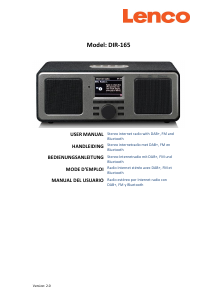 Bedienungsanleitung Lenco DIR-165BK Radio