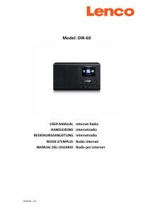 Handleiding Lenco DIR-60BK Radio