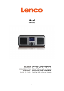 Mode d’emploi Lenco DAR-015BK Radio