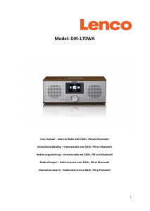 Handleiding Lenco DIR-170WA Radio
